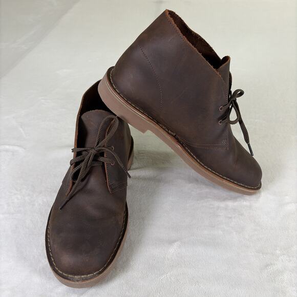 Clarks Collection Men's Chukka Boot - Dark Brown, US Size 12W Ortholite Charity - Picture 1 of 16